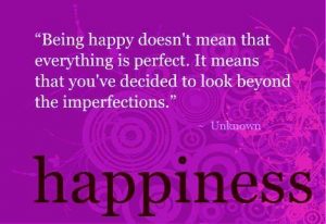 happiness imperfections